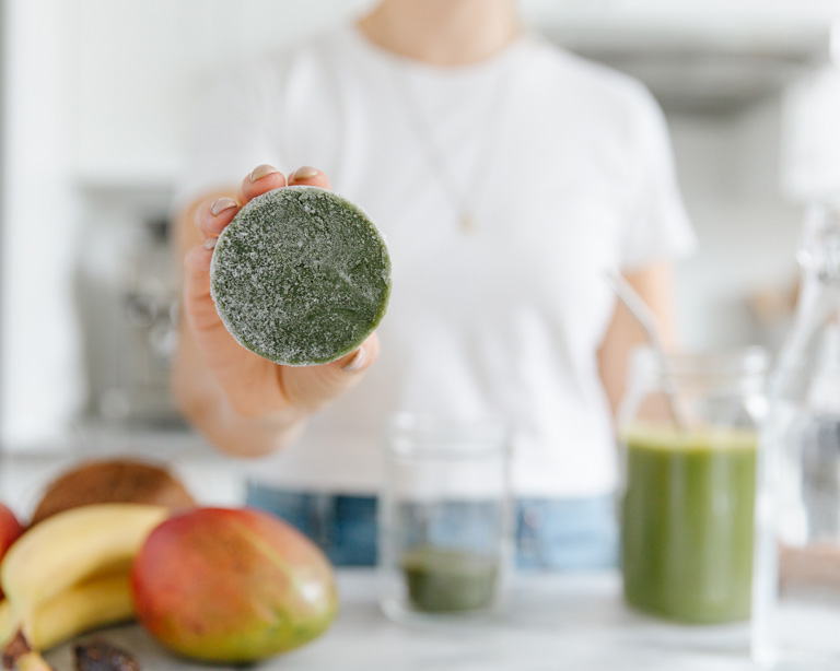Green DTox Smoothie Pucks PreMade Healthy Smoothie