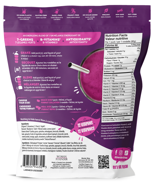 Power Berry Smoothie Pucks Easy Smoothies Blender Bites